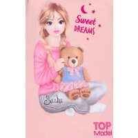 TOPModel Sasha Nachthemd Teddy Langarm silver pink