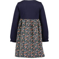 Blue Seven Mädchen Sweatkleid Blümchen Kleid Langarm nachtblau