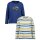 Blue Seven Jungen Langarmshirt 2er Pack Ringel dunkelblau Truck