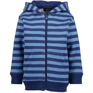 Blue Seven Jungen Sweatjacke Jacke Kapuze ringel dunkelblau