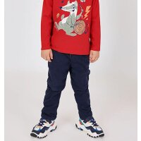 BÒBOLI Hose Gabardine gefüttert marine blau