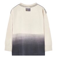 BÒBOLI Jungen Langarmshirt T-Shirt Langarm Schriftblock creme