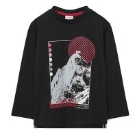 BÒBOLI Jungen Langarmshirt T-Shirt Langarm white...
