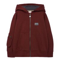 BÒBOLI Jungen Sweatjacke angeraut Jacke Kapuze...