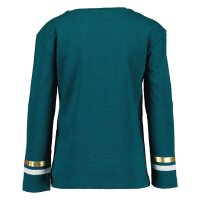 Blue Seven Mädchen Langarmshirt Goldstreif petrol...