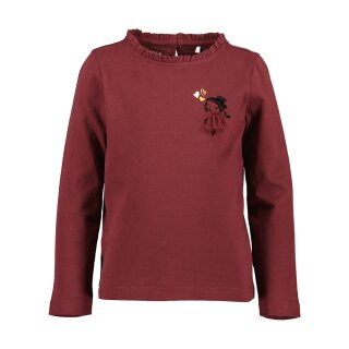 Blue Seven Mädchen Langarmshirt Mädchen burgund