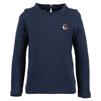 Blue Seven Mädchen Langarmshirt Herz nachtblau