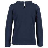 Blue Seven Mädchen Langarmshirt Herz nachtblau