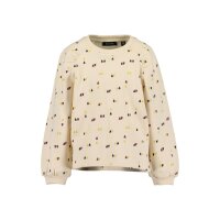 Blue Seven Mädchen Sweatshirt drei Herzen kiesel beige