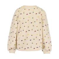 Blue Seven Mädchen Sweatshirt drei Herzen kiesel beige