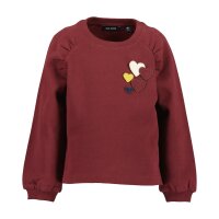 Blue Seven Mädchen Sweatshirt Herzen burgund