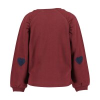Blue Seven Mädchen Sweatshirt Herzen burgund