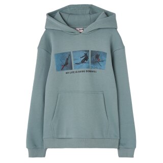 Losan Jungen Kapuzensweatshirt Snowboarder grey