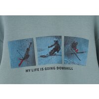Losan Jungen Kapuzensweatshirt Snowboarder grey