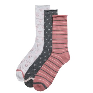Ysabel Mora 3er Pack Damen Thermosocken ohne Bund Gr. 36-41