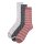 Ysabel Mora 3er Pack Damen Thermosocken ohne Bund Gr. 36-41