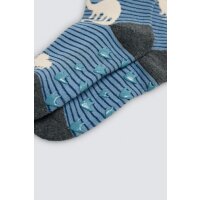 Ysabel Mora 3er Pack Jungen Thermosocken Stoppersocken Strümpfe Dino bunt