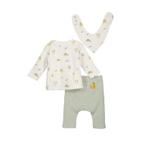 Blue Seven Baby Jungen 3tlg. Set Langarmshirt Hose Tuch
