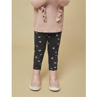 Blue Seven Sweat Leggings anthrazit Motiv Schwan