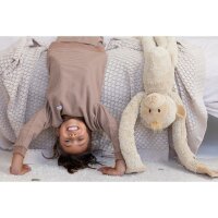 Feetje Jungen Schlafanzug Pyjama lang Waffel braun