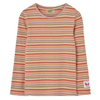 Losan Mädchen Langarmshirt Ringel Ripp bunt light mustard