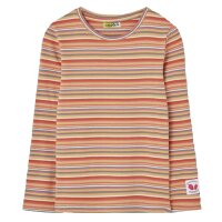 Losan Mädchen Langarmshirt Ringel Ripp bunt light...