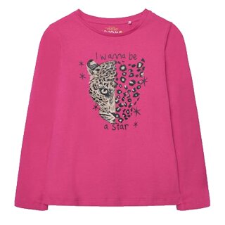 Losan Mädchen Langarmshirt I wanna be a star pink Leostyle