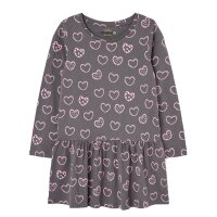 Losan Mädchen Kleid Langarm Jersey Herzen...