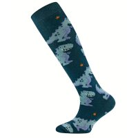 Ewers Kniestrümpfe 2er Pack Streifen Dino navy blau Gr. 31-34