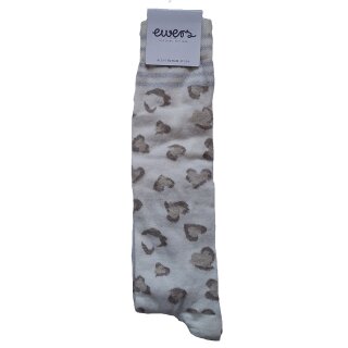 Ewers Mädchen 2er Kniestrümpfe Thermo Leo Doppelpack latte beige Gr. 35-38