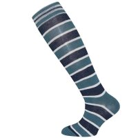 Ewers Jungen Kniestrümpfe Ringel jadeblau Gr. 35-38