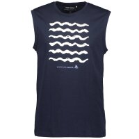 Blue Seven Herren Muskelshirt Tank Top Wellen dunkelblau