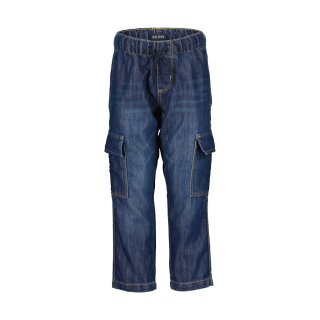 Blue Seven Jungen Jeans Hose Schlupfhose Cargotaschen denim blau