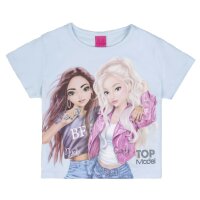 TOPModel Nyela + Candy Top Kurz T-Shirt ice water blue