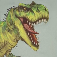 Dino World Dinosaurier T-Rex T-Shirt frosty green