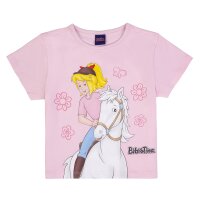 Bibi und Tina Top Kurz T-Shirt Sabrina Blumen ballerina rose