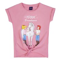 Bibi und Tina T-Shirt Knoten Pferde Freundinnen sea pink