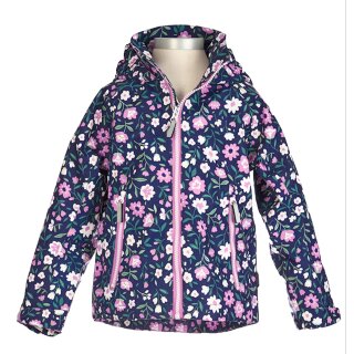 Outburst Mädchen Funktionsjacke Jacke Übergang Blumendruck marine