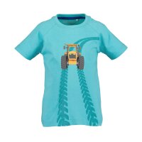 Blue Seven Jungen T-Shirt Traktor lagune blau