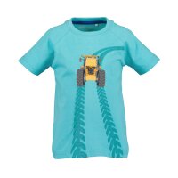 Blue Seven Jungen T-Shirt Traktor lagune blau