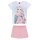 TOPModel Jill Eule Shorty Pyjama Schlafanzug kurz weiß rosa