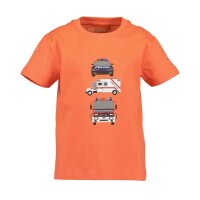 Blue Seven Jungen T-Shirt Rettungsfahrzeuge flamingo orange