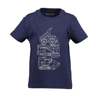 Blue Seven Jungen T-Shirt Baufahrzeuge ultramarin blau