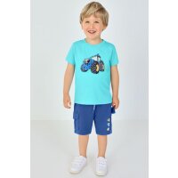 Blue Seven Jungen kurze Hose Shorts Traktor Cargotaschen ocean blau