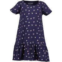 Blue Seven Mädchen Kleid Kurzarm Herzen ultramarin blau