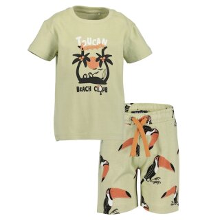 Blue Seven Sommer Set Tukan T-Shirt Shorts Bermuda helles Khaki
