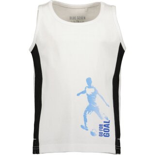 Blue Seven Jungen Muskelshirt Tanktop Trägershirt Fußball weiß
