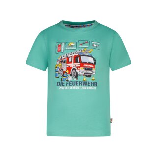 Salt & Pepper Jungen Feuerwehr T-Shirt Rückenprint jungle green