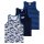 ENERGIERS Jungen 3-Pack Unterhemd Tank blau