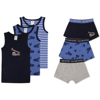Salt & Pepper Garnitur 3er Pack Hemd Boxershorts Gr. 92/98